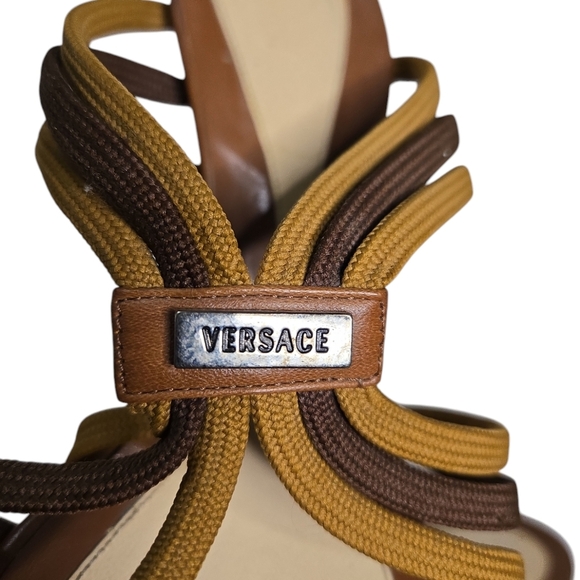 Versace Brown Slides Size 39 - Picture 4 of 7